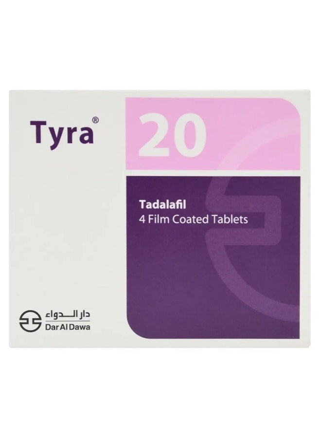 تايرا 20 ملجم 4 أقراص مغلفة - Image 1